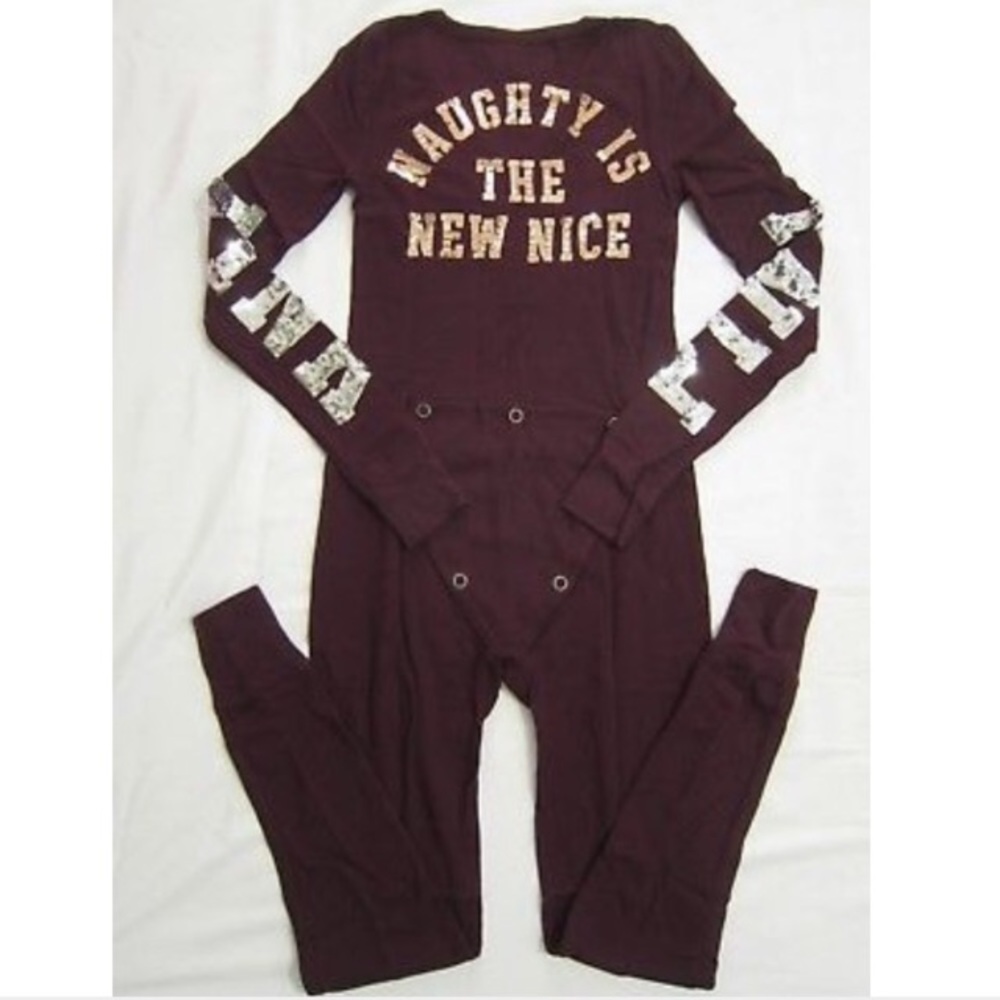 VS Pink thermal onesie NWOT
